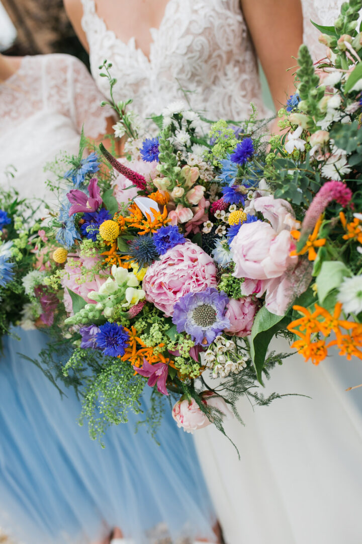 Colourful Summer Wedding Bouquet Peony Ideas Jessy Jones Photography