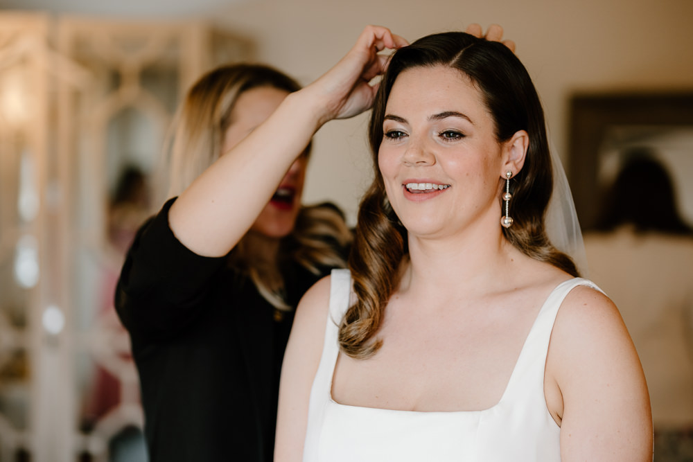 Bridal Makeup Contemporary Countryside Wedding Steph Kiely Photography