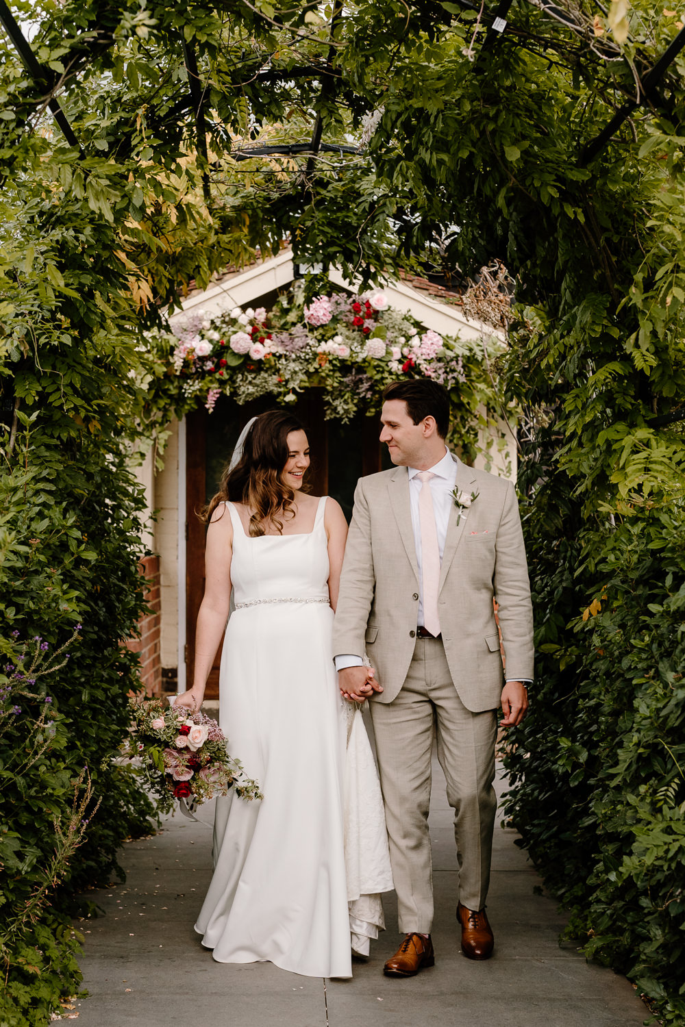 Flower Arch Contemporary Countryside Wedding Steph Kiely Photography
