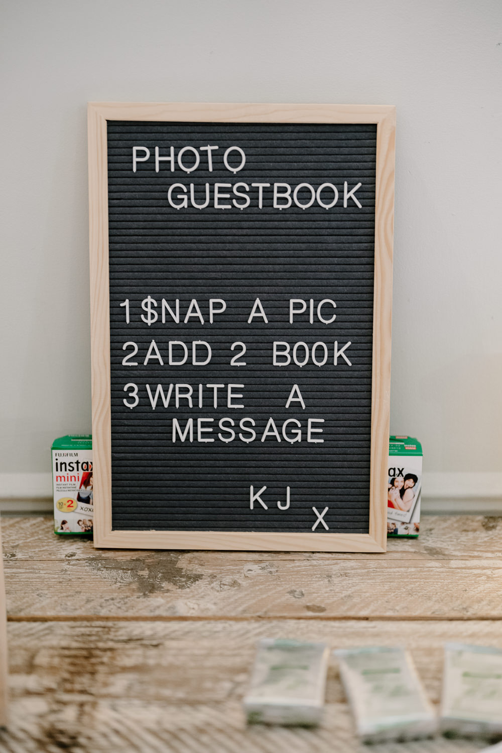 Photo Guestbook Contemporary Countryside Wedding Steph Kiely Photography