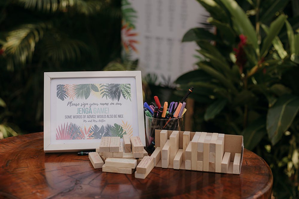 Jenga Guest Book Espacio Chechen Wedding Pablo Laguia