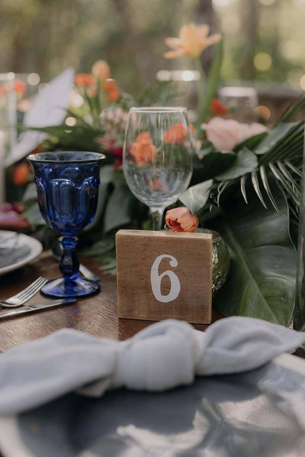Wooden Table Number Espacio Chechen Wedding Pablo Laguia