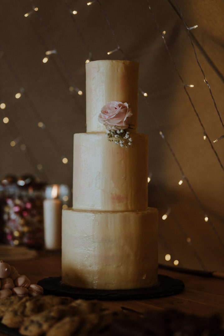 Gold Iced Wedding Cake Inspiration Nick Walker Photography