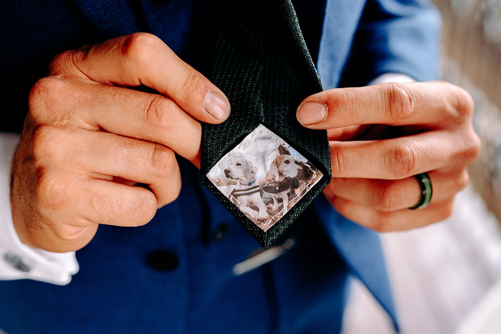 Photo Tie Lining Groom Great Central Railway Wedding EKR Pictures