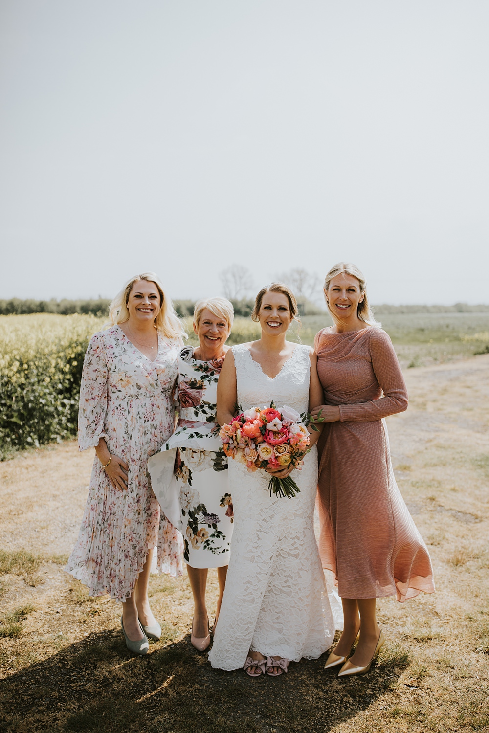Bridesmaids Mother of the Bride Dresses Kent Coast Wedding Peter Reynolds Photography