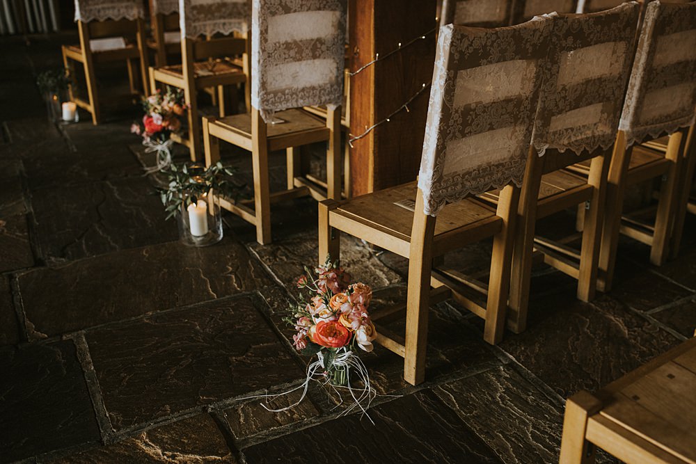 Aisle Ceremony Flowers Kent Coast Wedding Peter Reynolds Photography