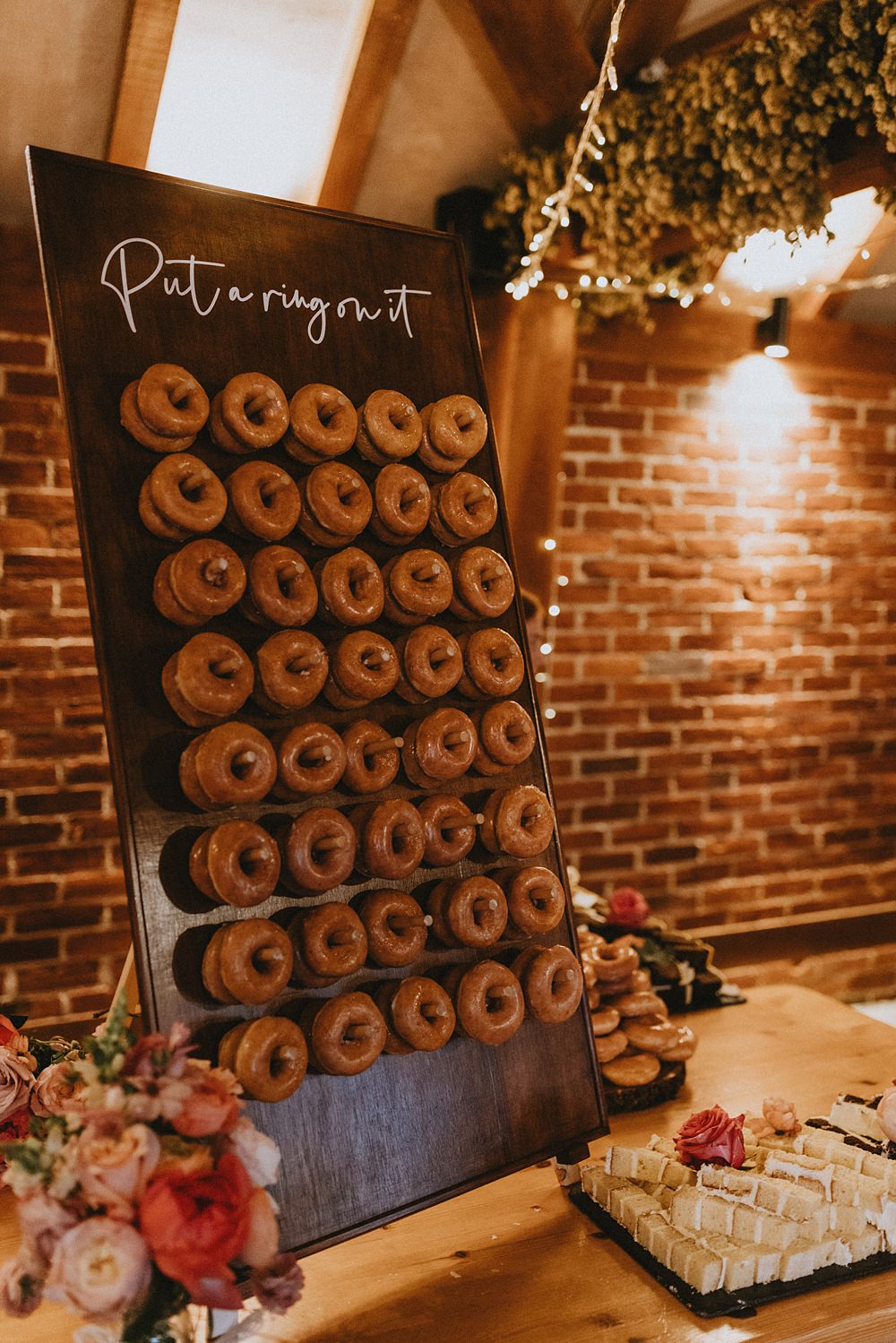 Donut Wall Decor Dessert Kent Coast Wedding Peter Reynolds Photography