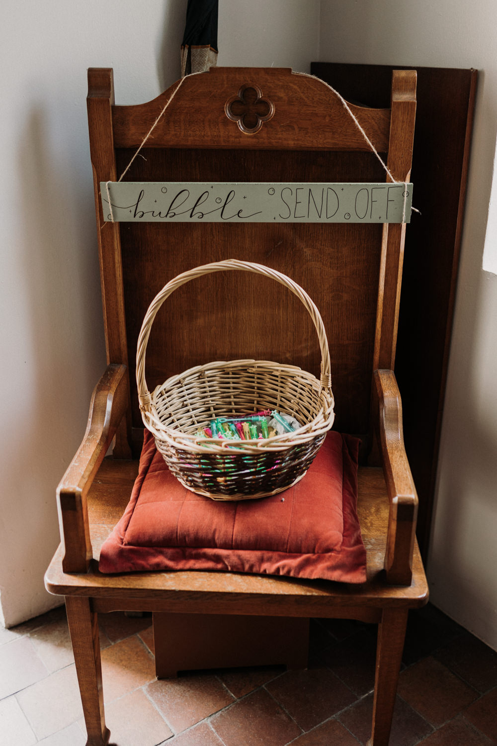 Bubble Confetti Basket La Mon Hotel Spa Wedding Victoria Whiting Photography