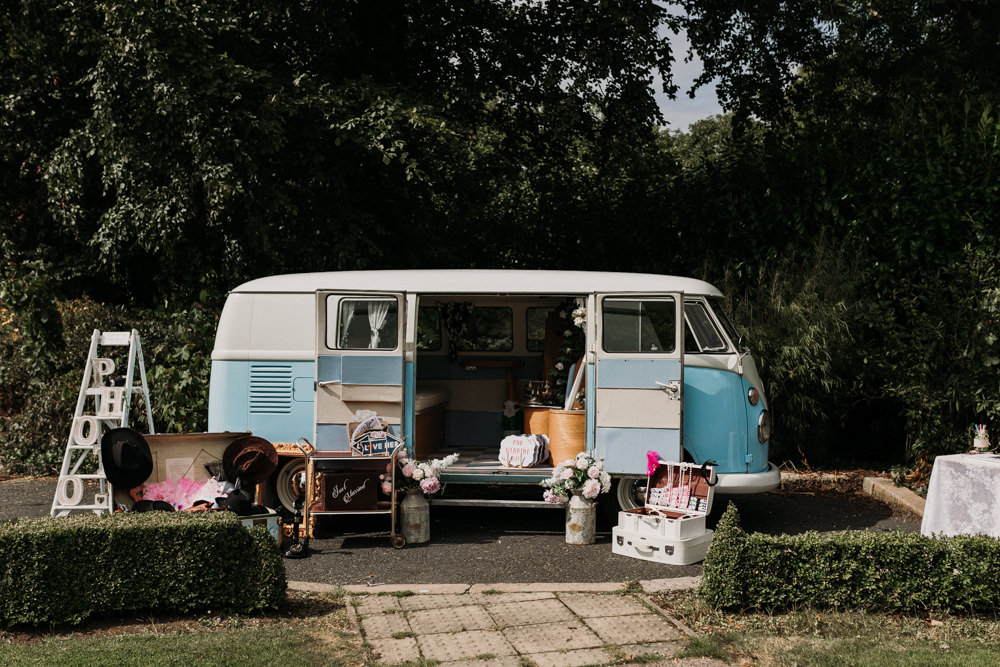 VW Campervan Photo Booth La Mon Hotel Spa Wedding Victoria Whiting Photography
