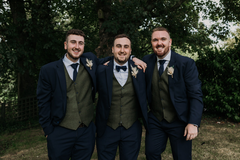 Groom Groomsmen Suits Bow TIes La Mon Hotel Spa Wedding Victoria Whiting Photography