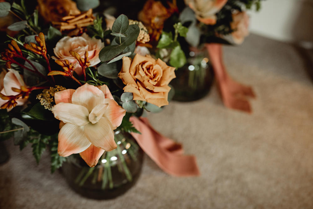 Bouquet Flowers Bride Bridal Toffee Rose Coral Berries Lincolnshire Country Estate Wedding HBA Photography