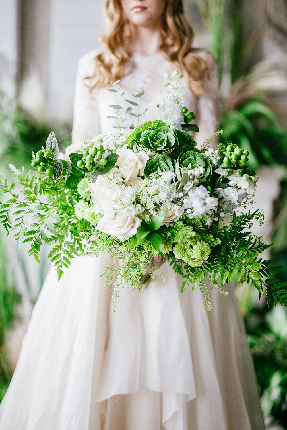 Greenery White Flowers Bouquet Bride Loft Wedding Ideas Rosetta Li Weddings
