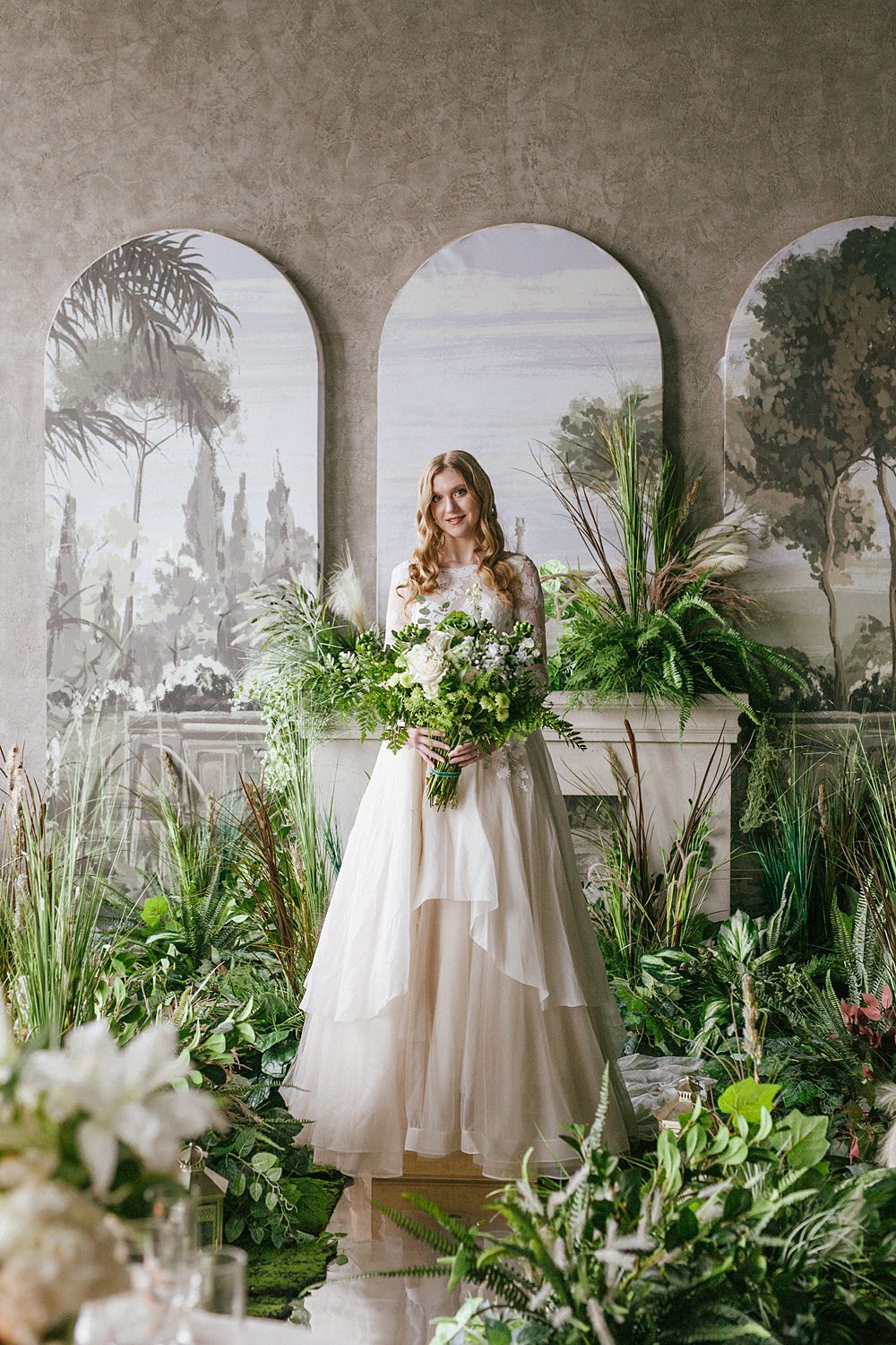 Greenery Plants Candles Room Decor Loft Wedding Ideas Rosetta Li Weddings
