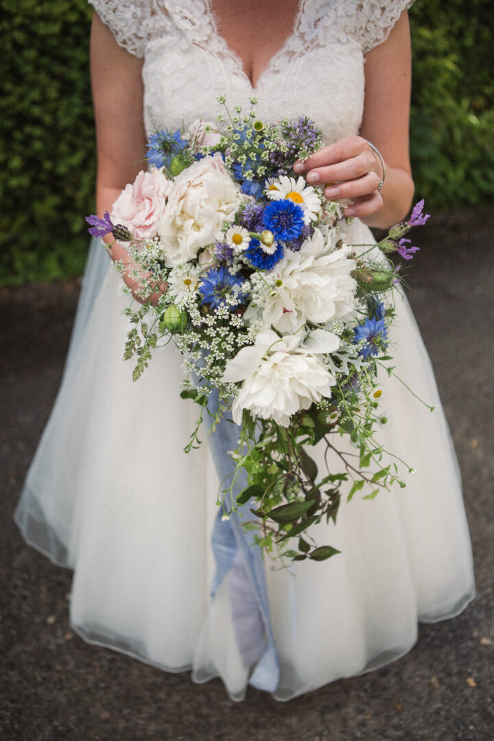 Peony Wedding Bouquet White Summer Emma Stoner Photo