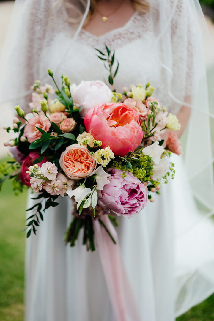 Peony Wedding Bouquets Idea Peach Rose Pink Angela Ward Brown