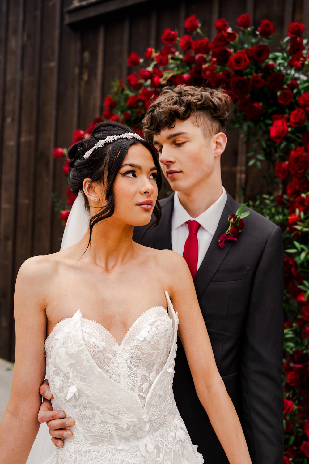 Red Rose Wedding Ideas Brandon and Serena Photography