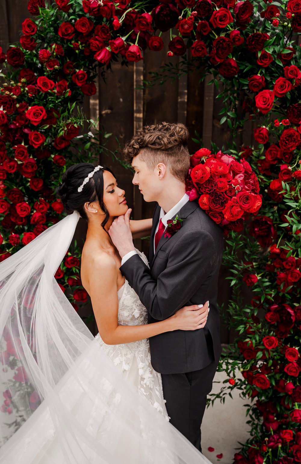 Red Rose Wedding Ideas Brandon and Serena Photography