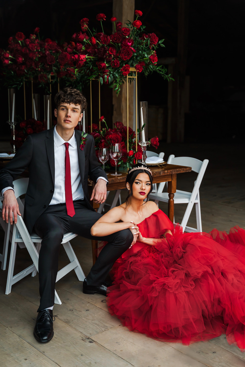 Red Rose Wedding Ideas Brandon and Serena Photography