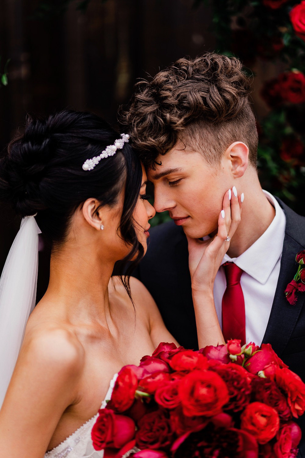 Red Rose Wedding Ideas Brandon and Serena Photography