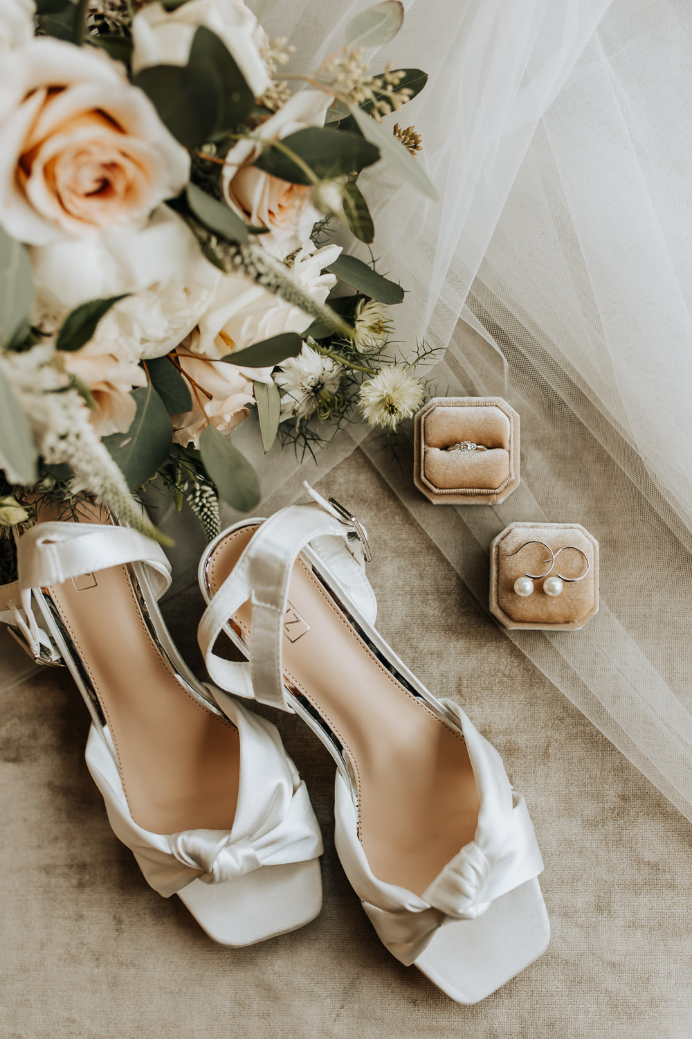 Bride Shoes Bouquet Ring Box Rousham House Wedding Wyldbee