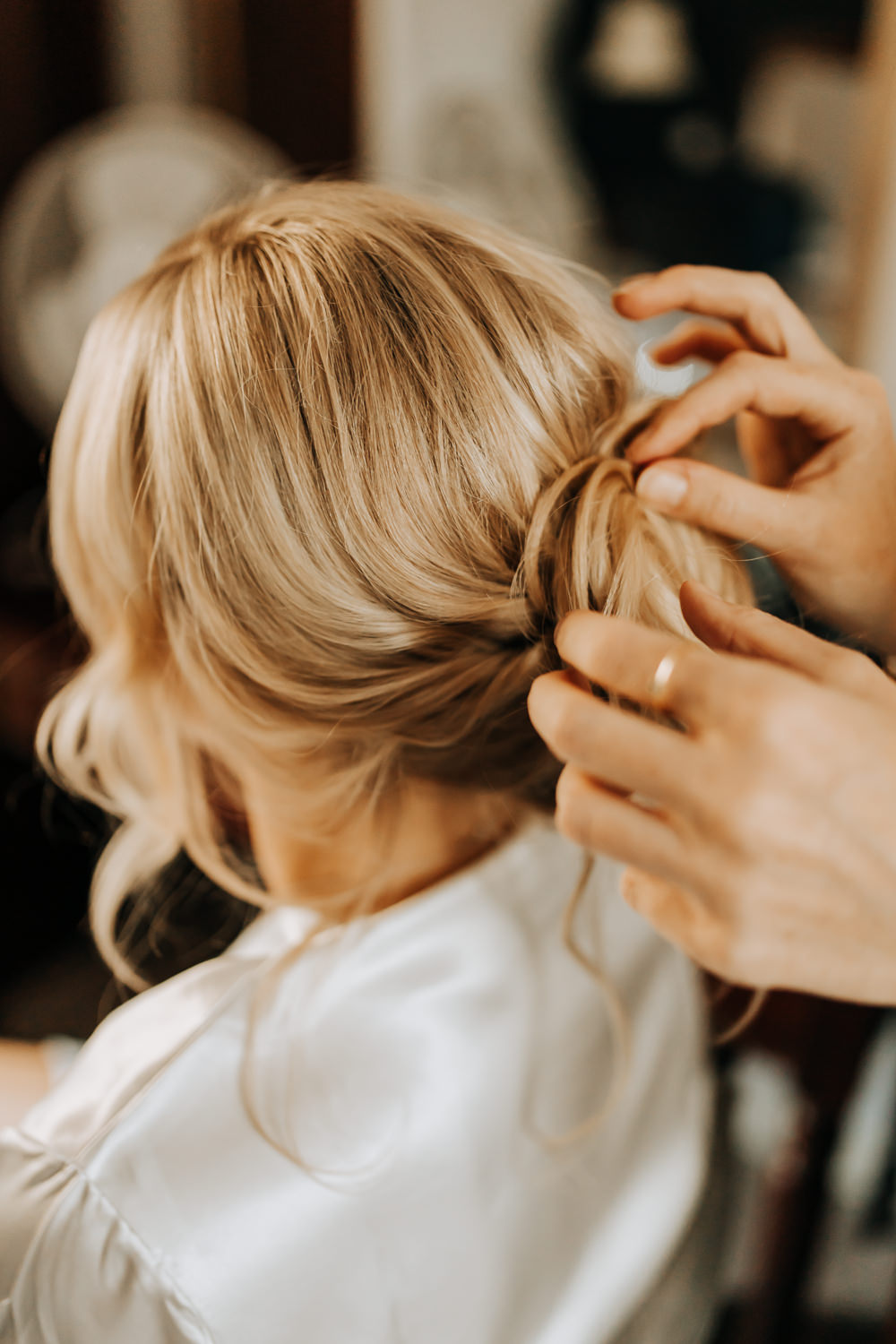 Bride Bridal Hairstyle Up Do Rousham House Wedding Wyldbee