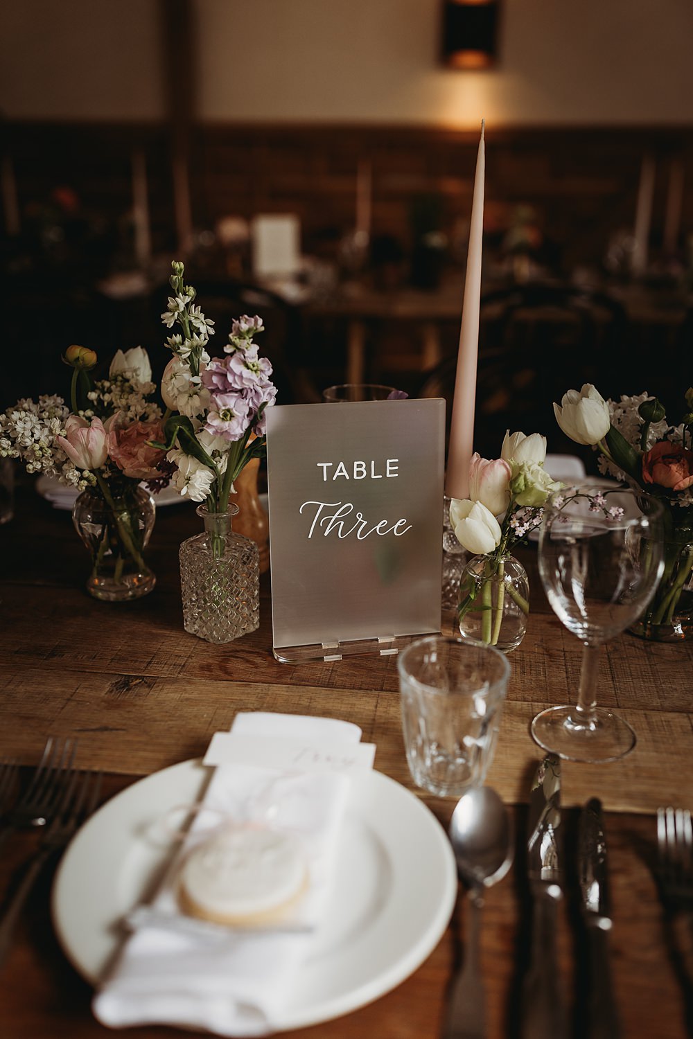 Acrylic Table Numbers Spring Country Garden Wedding Thyme Lane Photography
