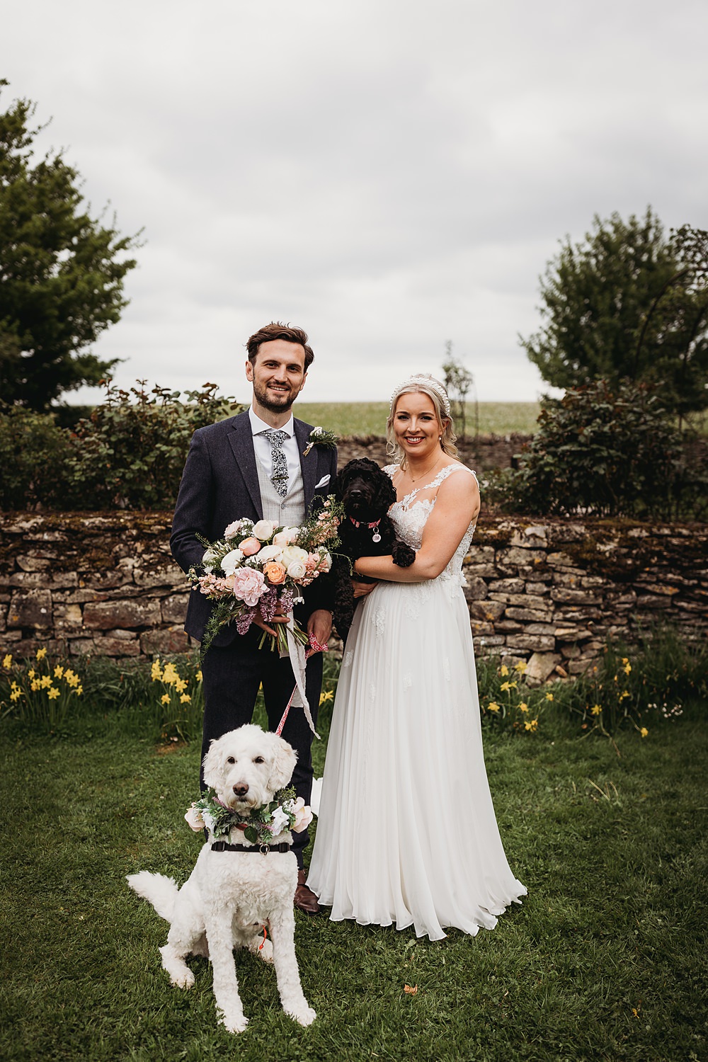 Pet Dogs Spring Country Garden Wedding Thyme Lane Photography