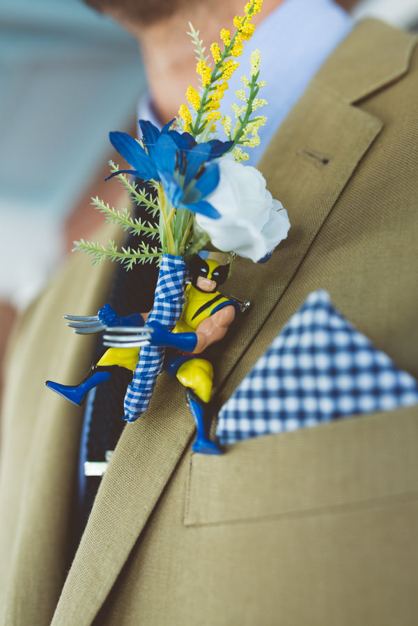 Wedding Buttonhole Idea Action Figure BG Productions