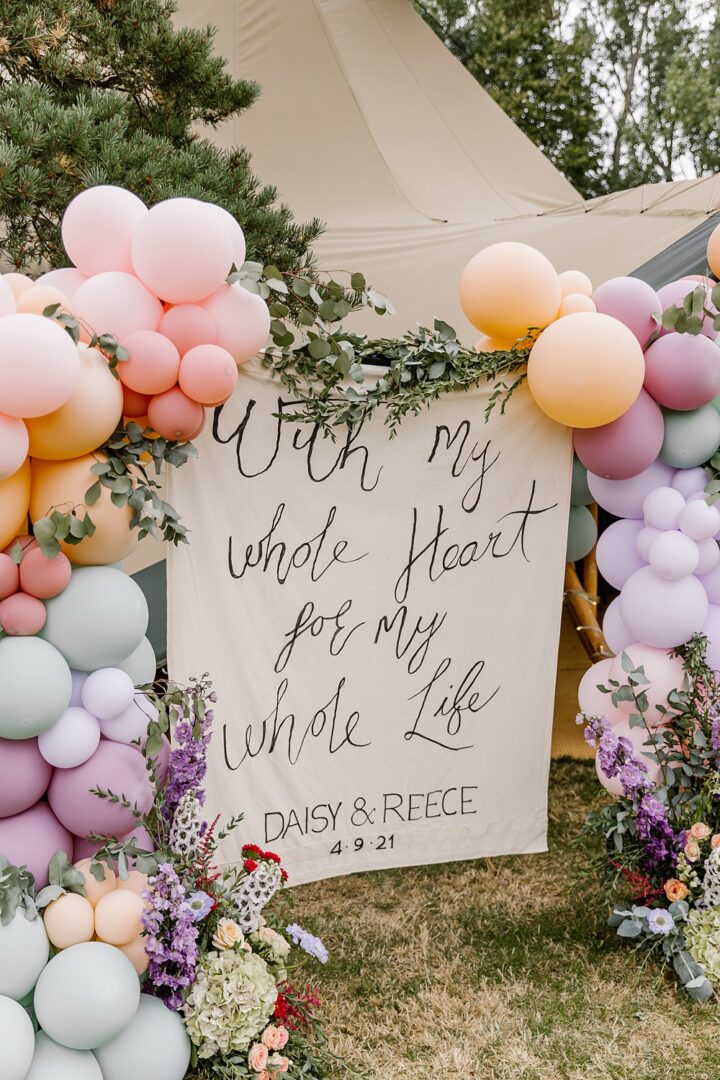 Wedding Sign Idea Love Qoute Katherine Ashdown Photography