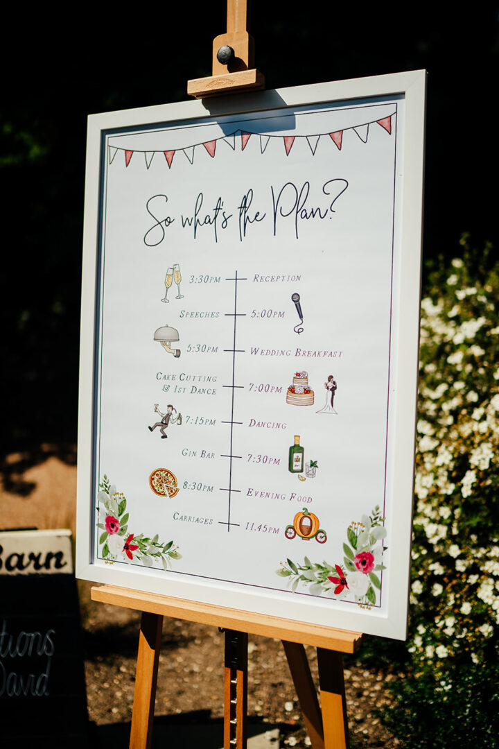 Wedding Sign Idea Timeline Angela Ward Brown