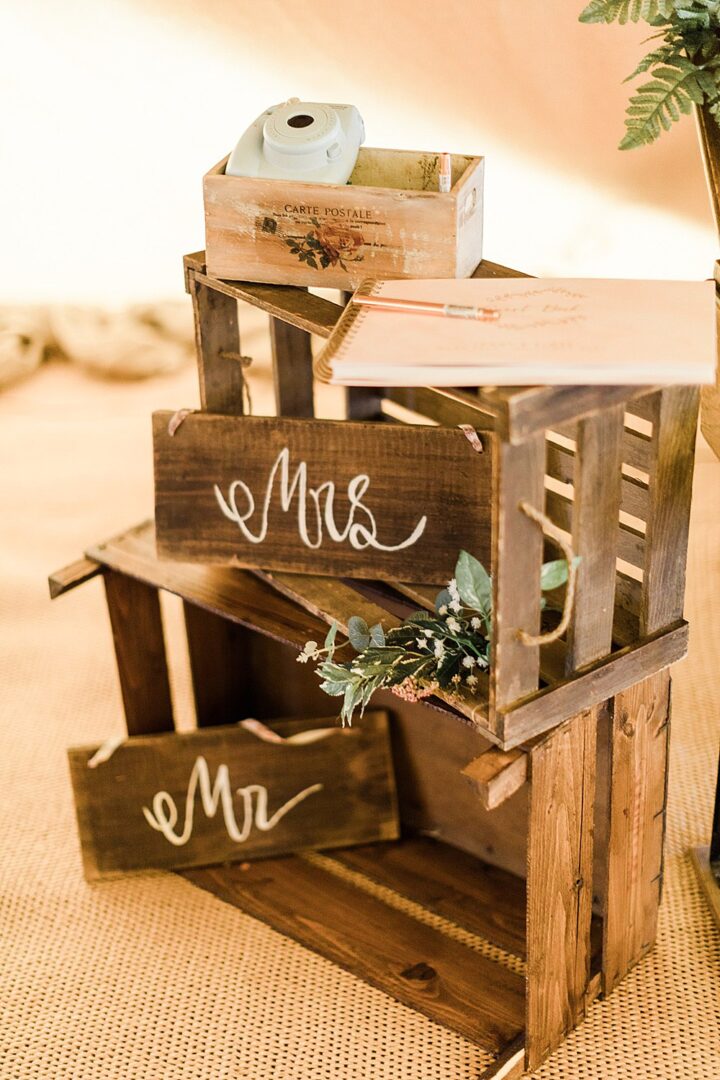 Wedding Sign Ideas Mr Mrs Wooden Terri & Lori Fine Art Photography and Film Studio