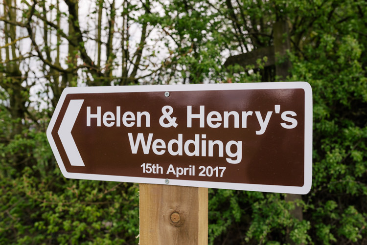 Wedding Sign Ideas Road Stott and Atkinson