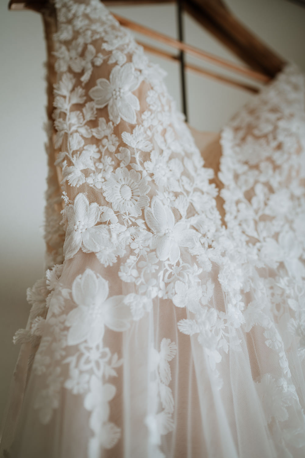 Lace Dress Gown Bride Bridal Pronovias Whitstable Beach Wedding Nicola Dawson Photography