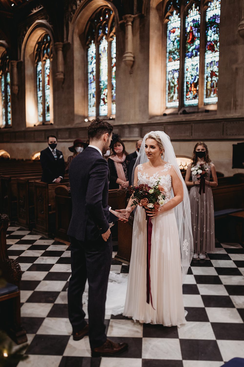Winter Wonderland Barn Wedding Thyme Lane Photography