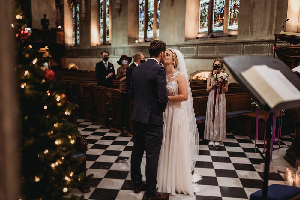 Winter Wonderland Barn Wedding Thyme Lane Photography