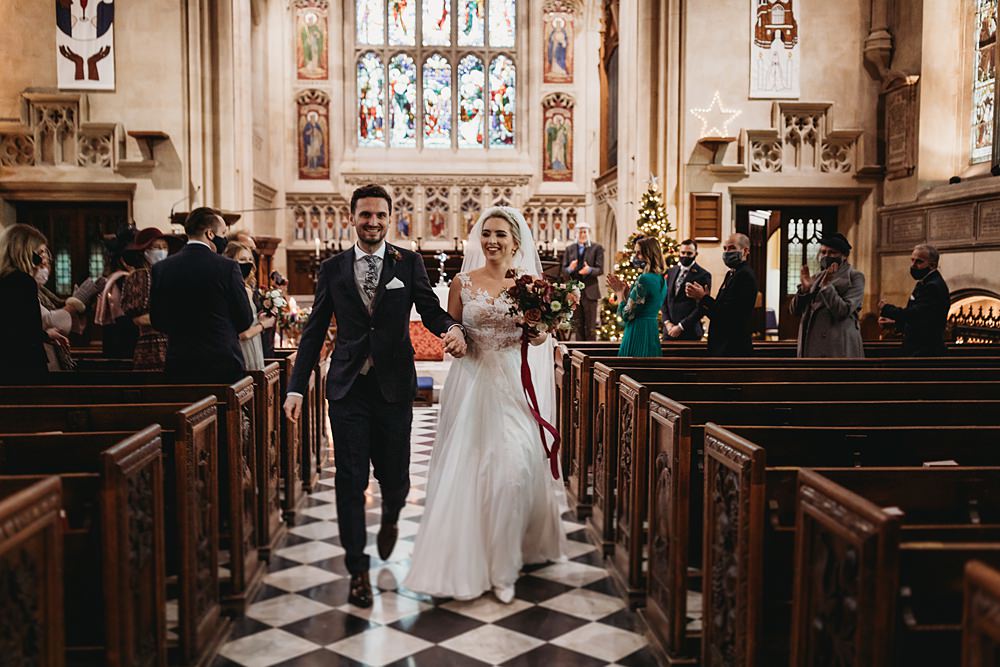 Winter Wonderland Barn Wedding Thyme Lane Photography
