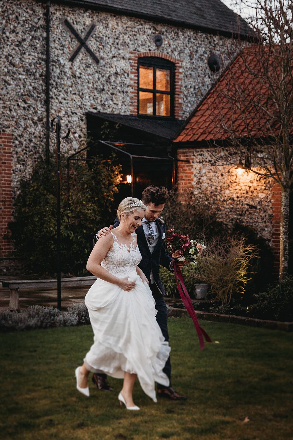 Winter Wonderland Barn Wedding Thyme Lane Photography