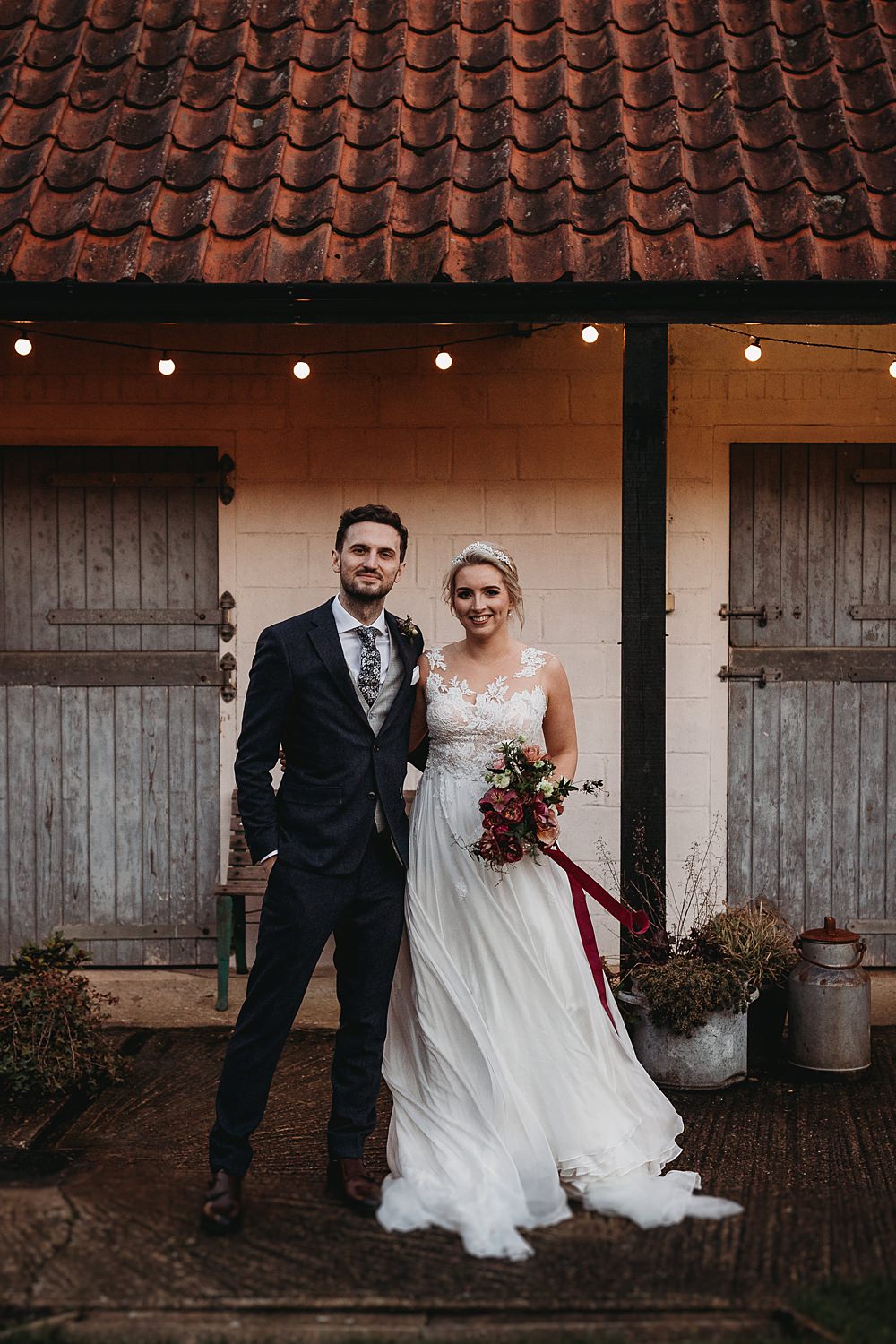 Winter Wonderland Barn Wedding Thyme Lane Photography
