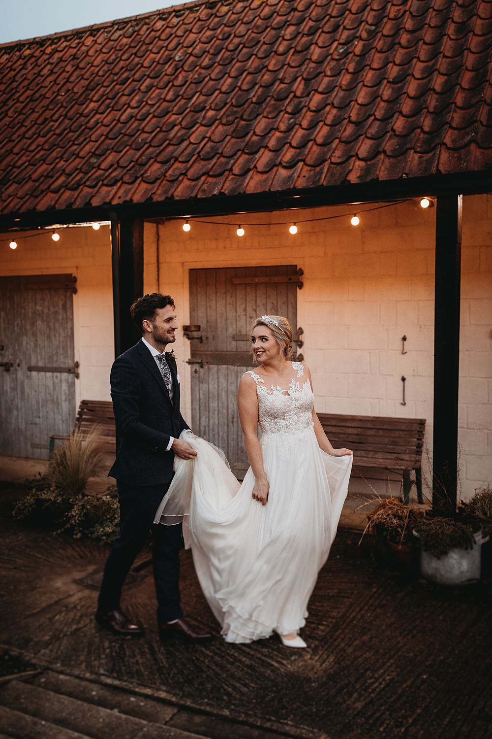 Winter Wonderland Barn Wedding Thyme Lane Photography
