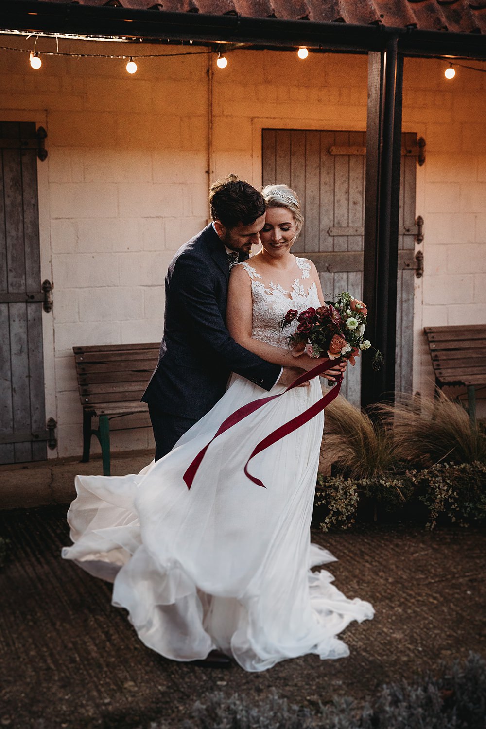 Winter Wonderland Barn Wedding Thyme Lane Photography