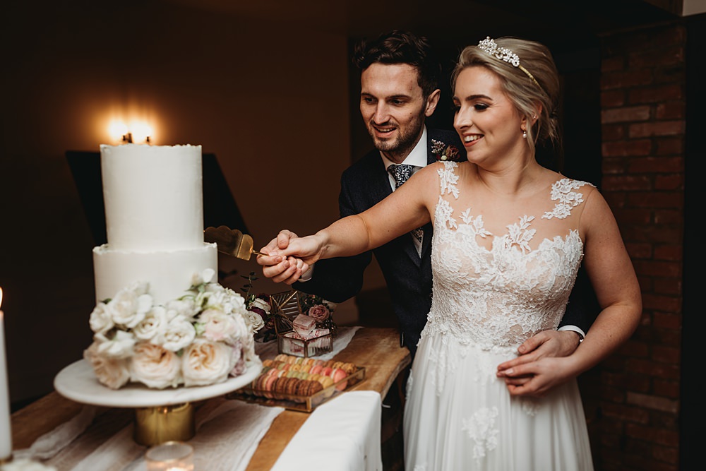 Winter Wonderland Barn Wedding Thyme Lane Photography