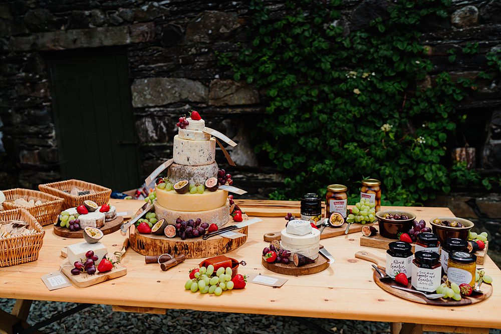 Cheese Grazing Table Yew Tree Farm Wedding Lauren May Photos