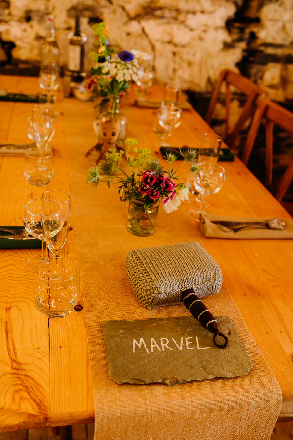 Table Decor Slate Table Name Yew Tree Farm Wedding Lauren May Photos