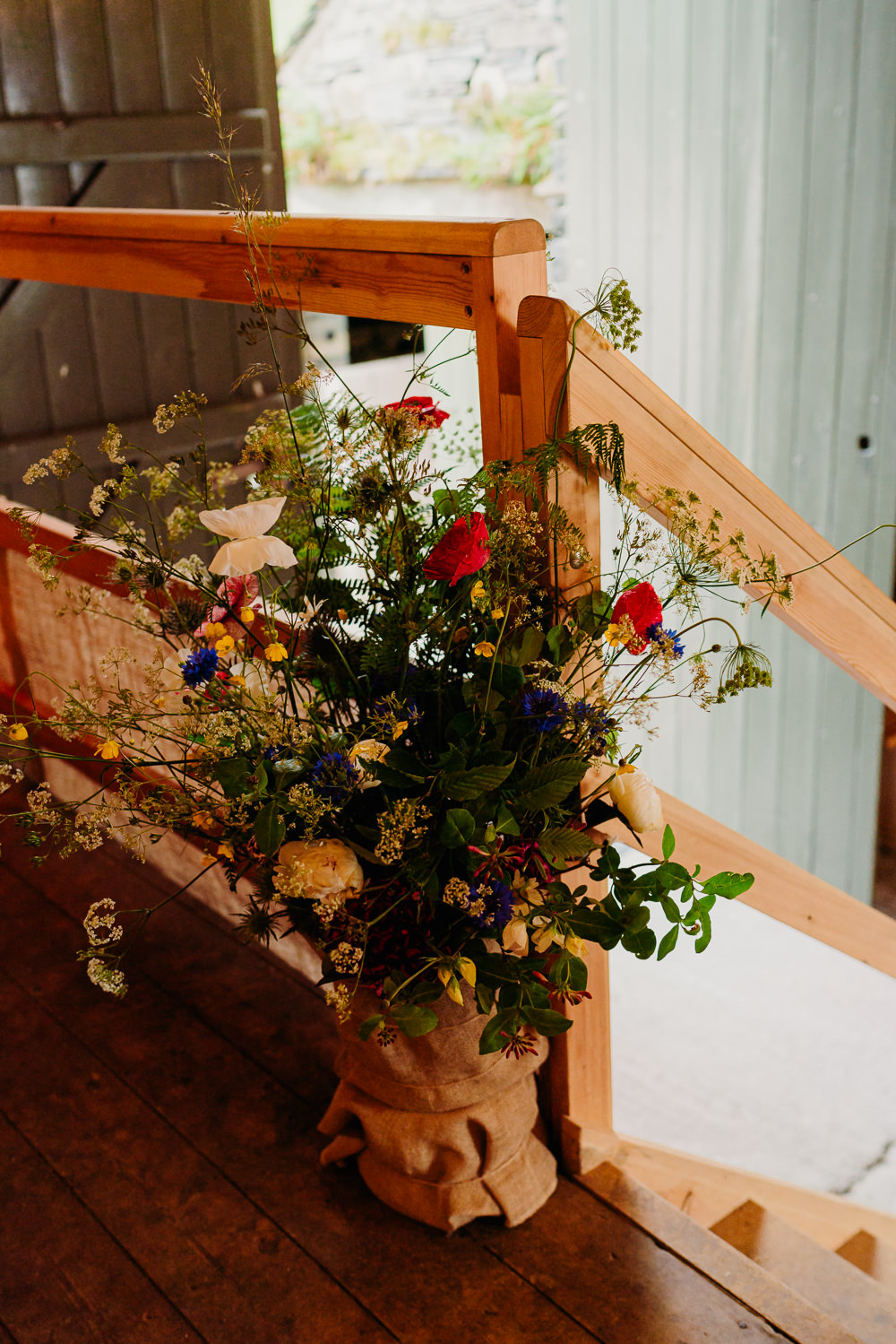 Wild Flowers Decor Yew Tree Farm Wedding Lauren May Photos