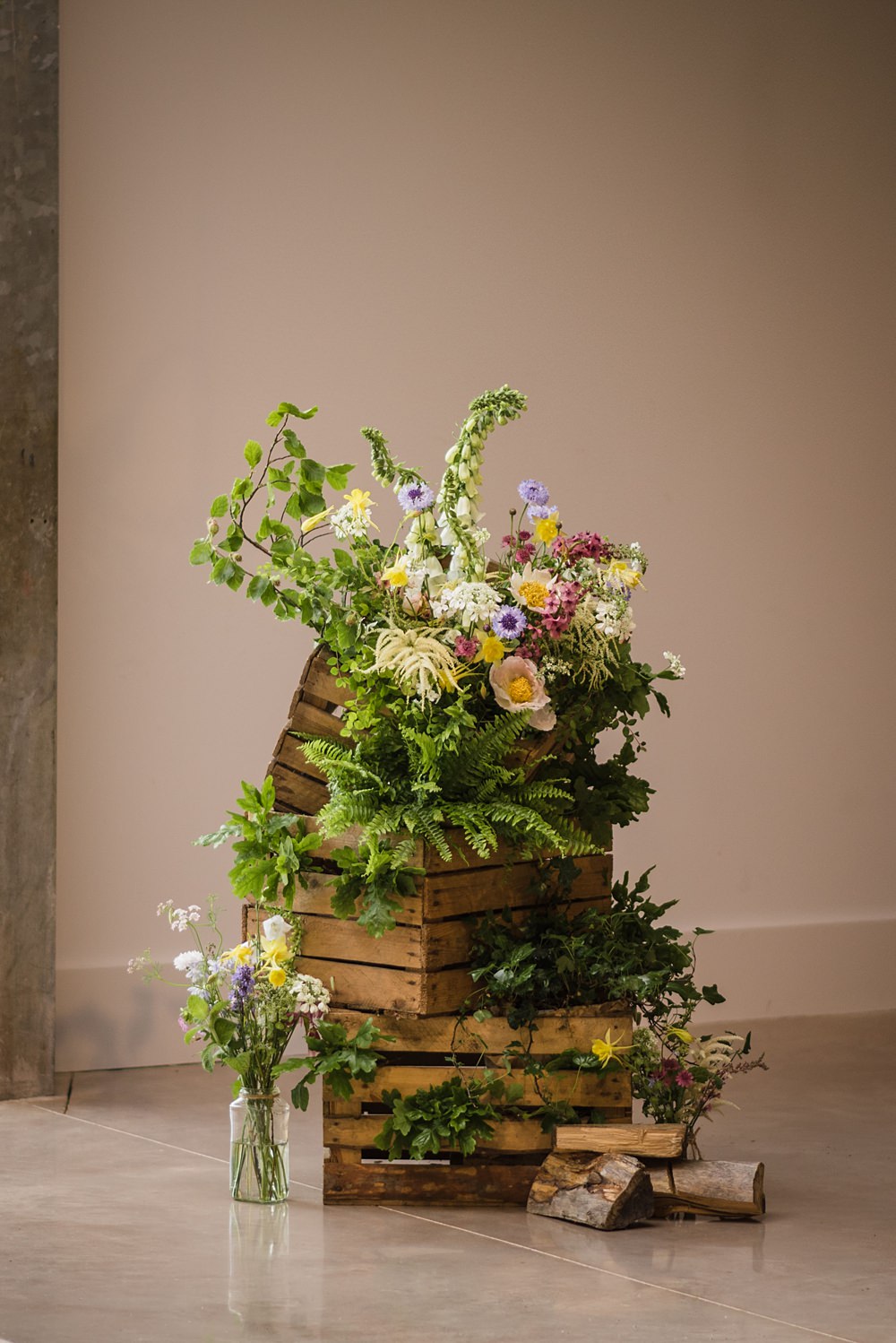 Wooden Crate Flowers Decor Cairns Farm Estate Wedding Kalisterscope Photography
