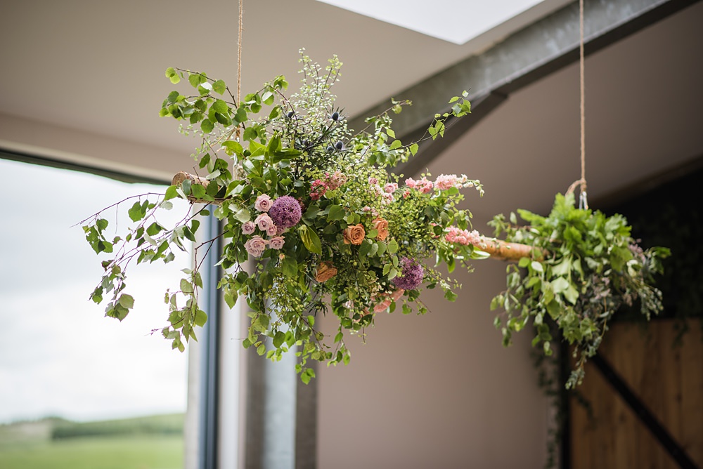 Suspended Ceremony Flower Decor Cairns Farm Estate Wedding Kalisterscope Photography
