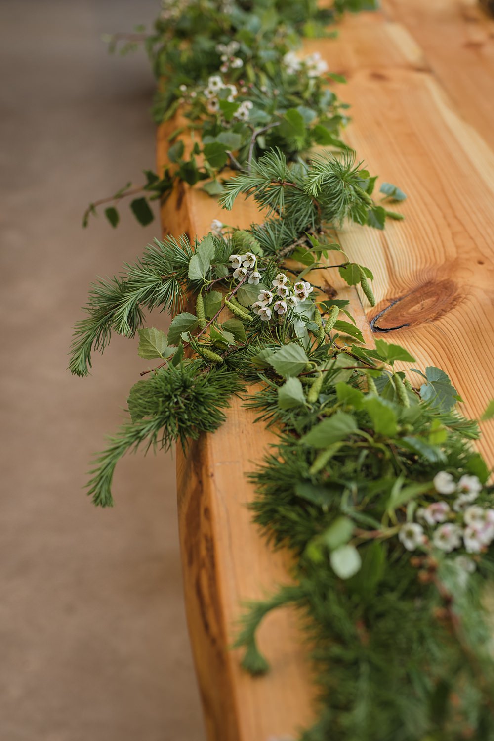 Greenery Garland Top Table Runner Decor Cairns Farm Estate Wedding Kalisterscope Photography