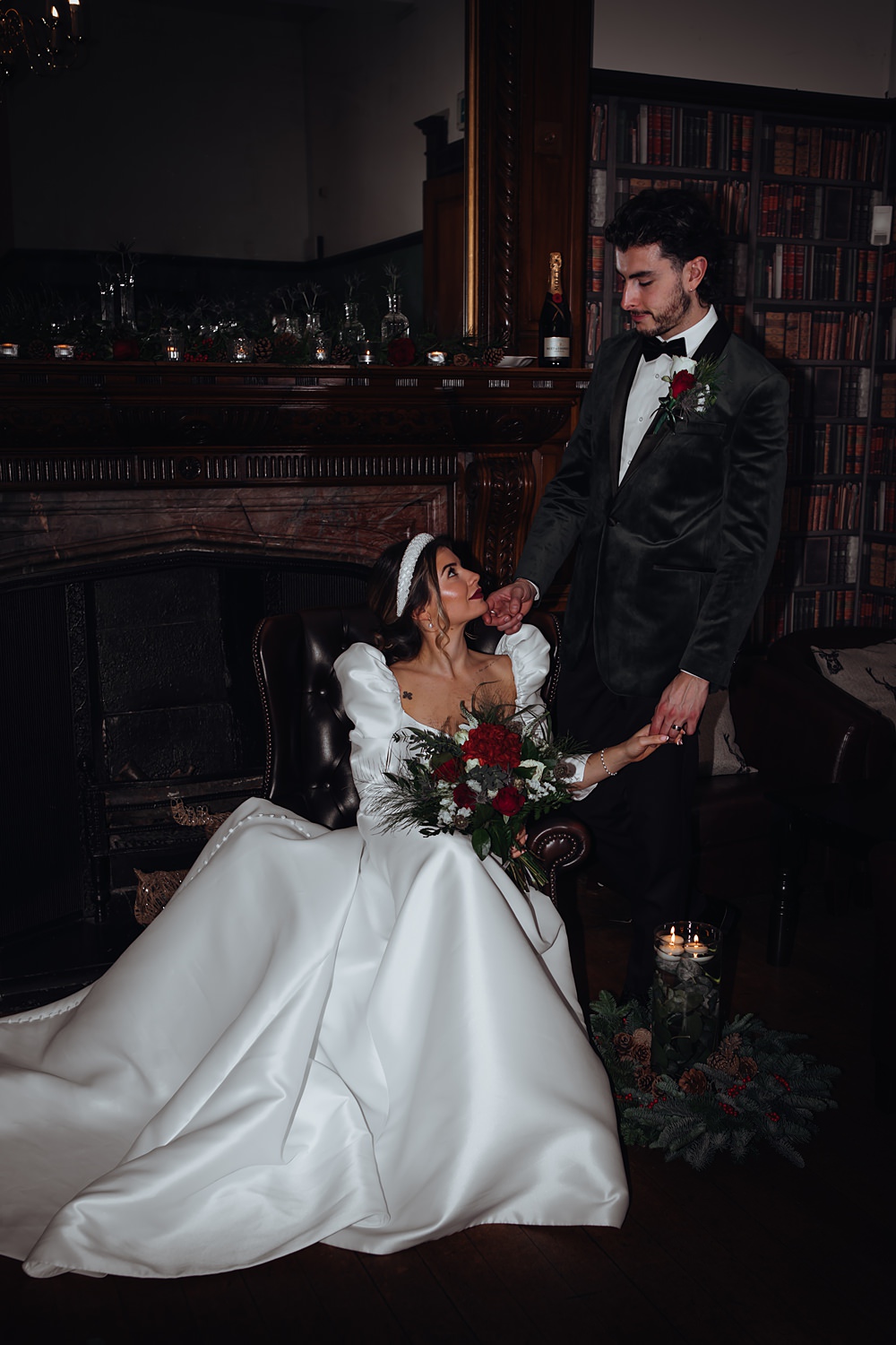 Christmas Wedding Theme Idea Naomi Mills Photography