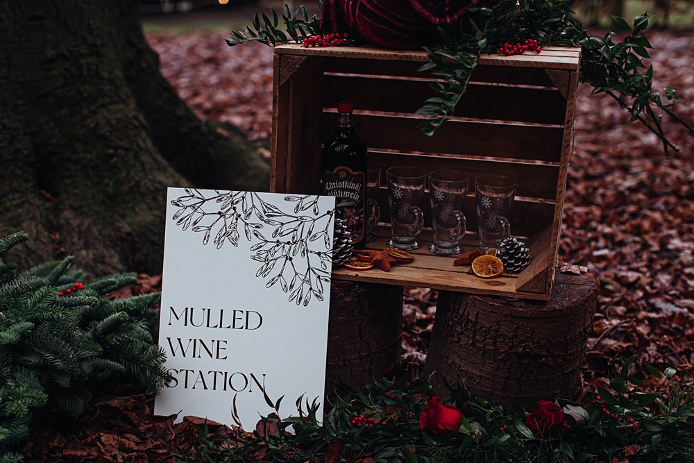 Mulled Wine Drinks Christmas Wedding Theme Idea Naomi Mills Photography