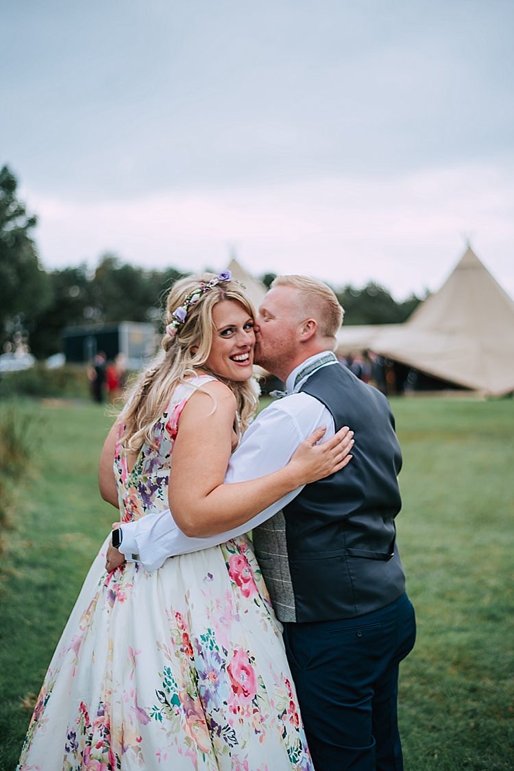 Floral Wedding Dress Painted Print Alfred & Co Photography